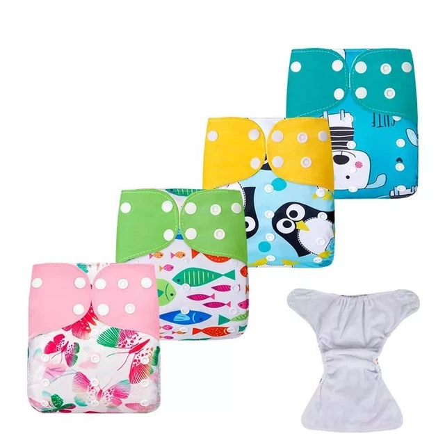 Pocket Diaper Cloth Reusable Adjustable Baby Newborn Nappies Washable Waterproof