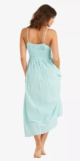 Brand New + Tag Billabong Womens Size 14 / Xl Petal Maxi Dress Aqua 3