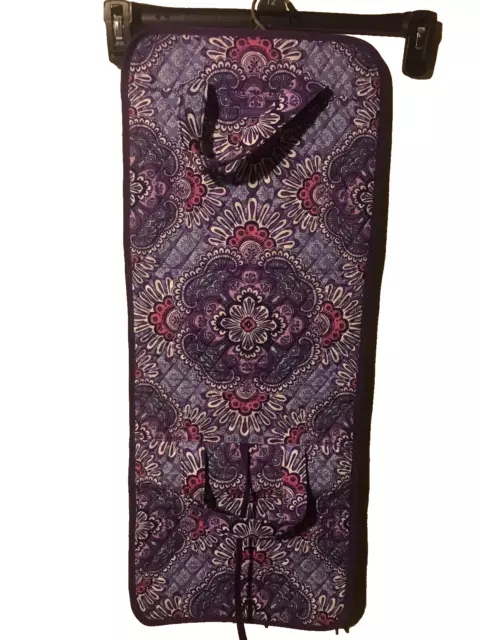 Vera Bradley Hanging Travel Organizer Makeup Toiletry Bag Plum & Pink Floral