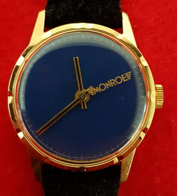 Monroe Shock Absorbers Lafayette Watch Co Swiss Made Mechanical Wrist Watch MINT