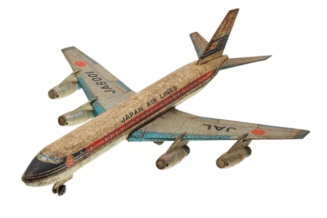 Tin Toy Airoplane Flugzeug Japan Air Line JA8001 Länge ca 50cm