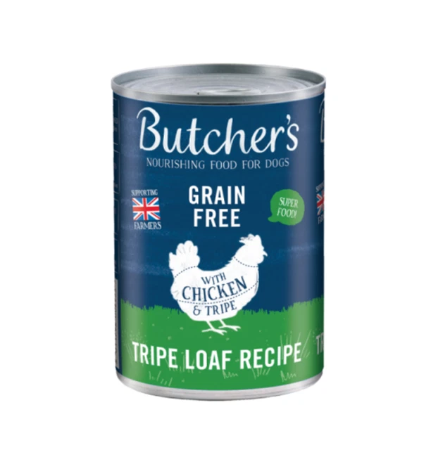 Butcher's Can Grain Free Chicken And Tripe Packed With Vitamins 12x400g