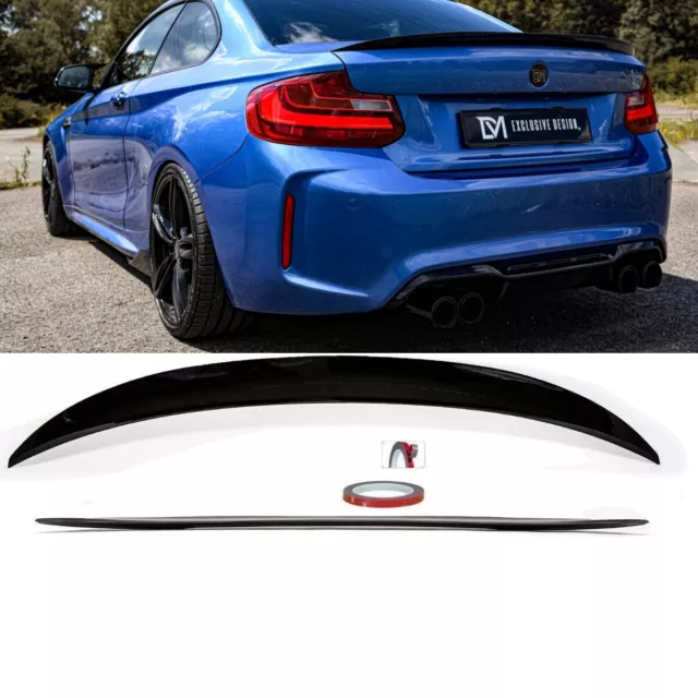 Heckspoiler Kofferraum Schwarz Glanz 475 Code passend für BMW 2er F22 Coupe +ABE