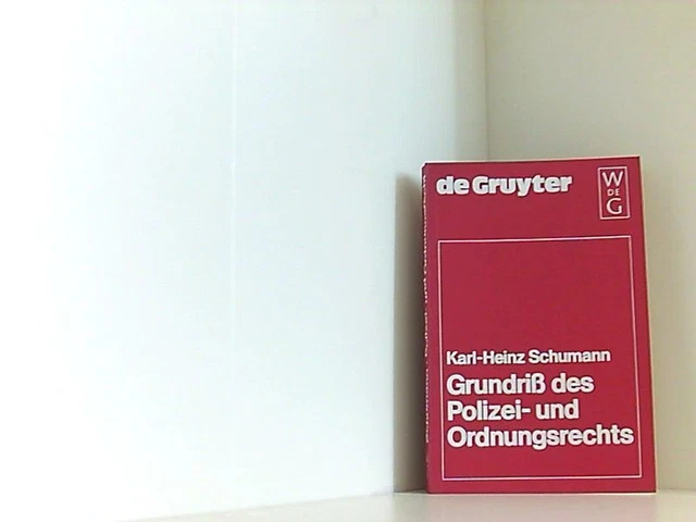 Eingriffsmassnahmen Der Polizei - Kraft, Heinz - 3e édition 2000 - Droit