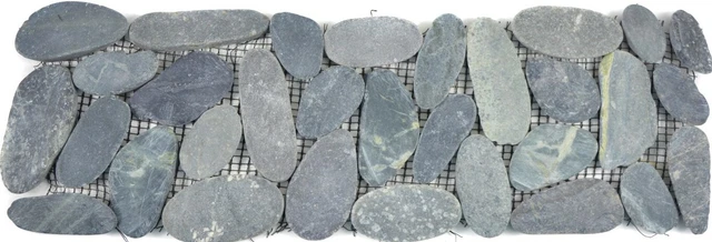 Bordure Mosaïque Marbre Noir Nero Antique 10 Pièces Mosani Mosaik