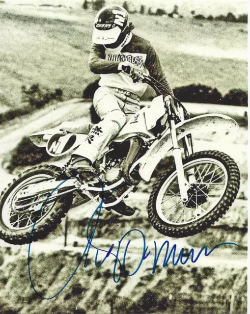 JOHNNY O'MARA Signed 8.5 x 11 Photo Signed REPRINT Motocross Racing FREE SHIP