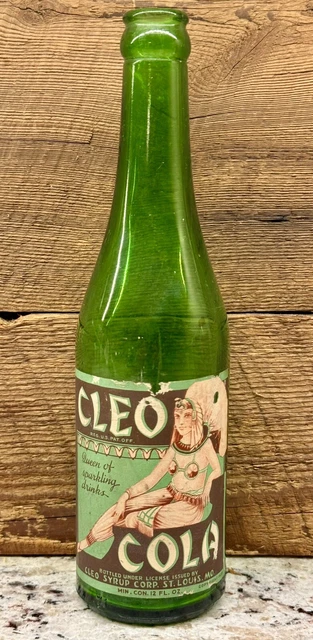 RARE 1930’S CLEO COLA BOTTLE PAPER MULTI COLORED LABEL ST LOUIS MO $6. ...