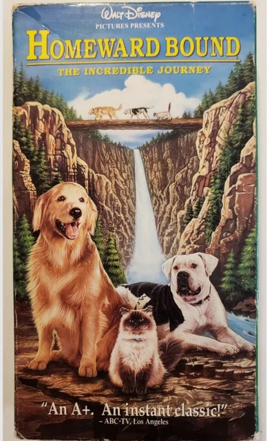 Homeward Bound The Incredible Journey VHS Walt Disney