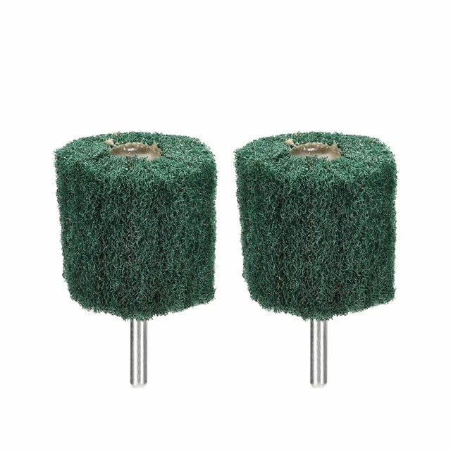 Abrasive Wheels 50mm x 50mm Buffing Polishing Wheels with 6mm Shank 2pcs
