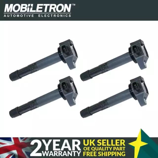 4 Pack of Mobiletron CH-42 Ignition Coil for Honda Accord CR-V