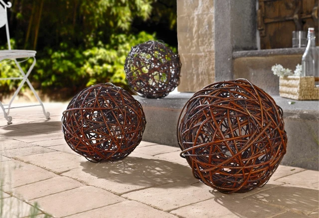 Salvare Set 2x Deko-Kugel Decorazione Abitare Giardino Terrazza Balcone A Salvare Set 2x Deko-Kugel Decorazione Abitare Giardino Terrazza Balcone A