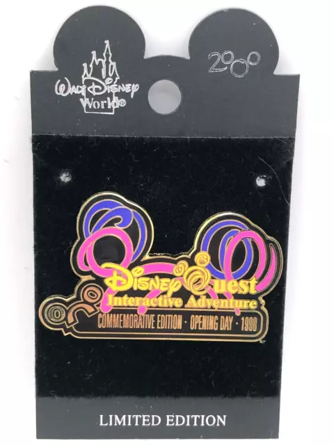 Disney Trading Pin 2000 PIN of the MONTH - DISNEY QUEST OPENING DAY 1998 Ltd.Ed