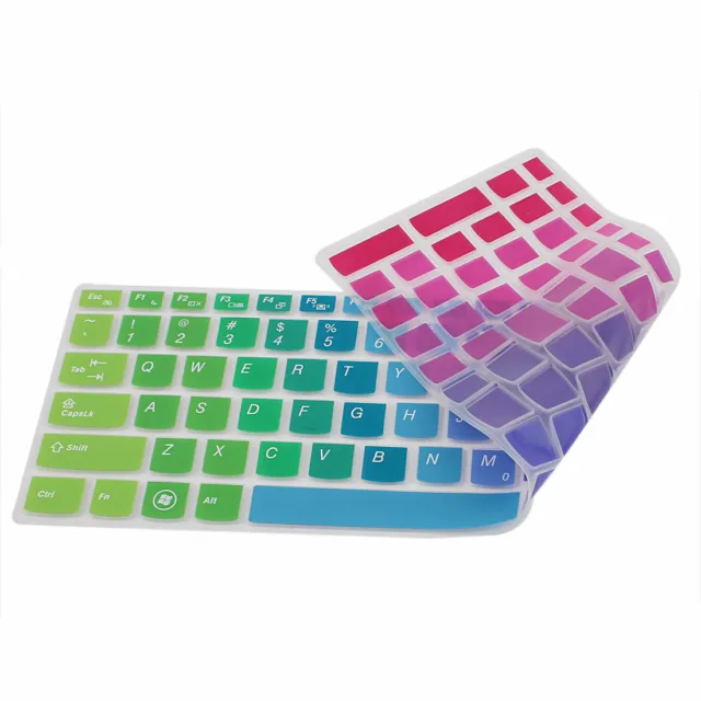 Laptop Rainbow 7 Color Silicone Keyboard Skin Cover Film for IdeaPad Z560 2