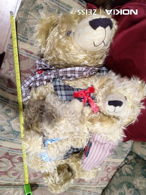 3x BIG HomeArt PAPA BEAR & KIDS Mimi BABY GIRL&BOY Teddy Bears SOFT TOYS Set LOT