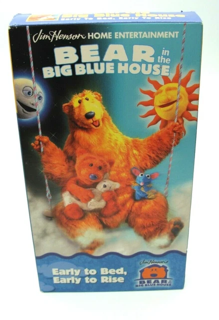 BEAR IN THE Big Blue House Early to Bed Early to Rise VHS Tape Tested ...