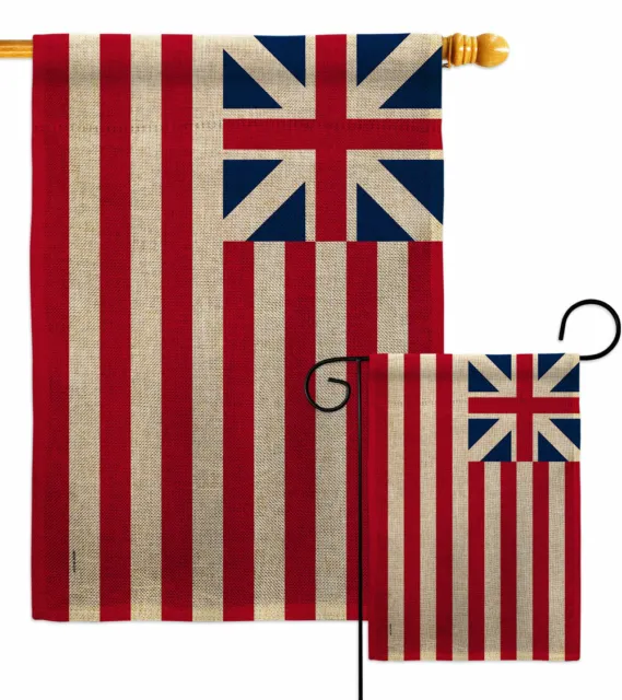 United States 17761777 Burlap Garden Flag Americana Old Glory Yard House Banner