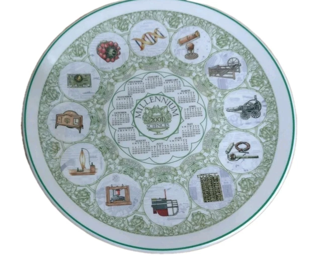 WEDGWOOD MILLENNIUM COLLECTION The Sciences Calendar Plate for