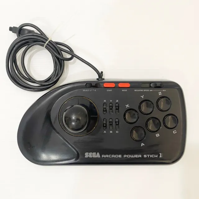 Sega Mega Drive Genesis Arcade Power Stick - Tested & Working - Free Postage