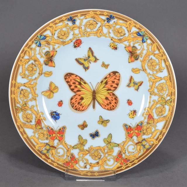 Rosenthal Le Jardin de Versace Teller Plate Dessertteller Blumen flowers Insekt