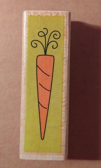CARROT - STUDIO G Mounted Rubber Stamp Easter Bunny Carrot