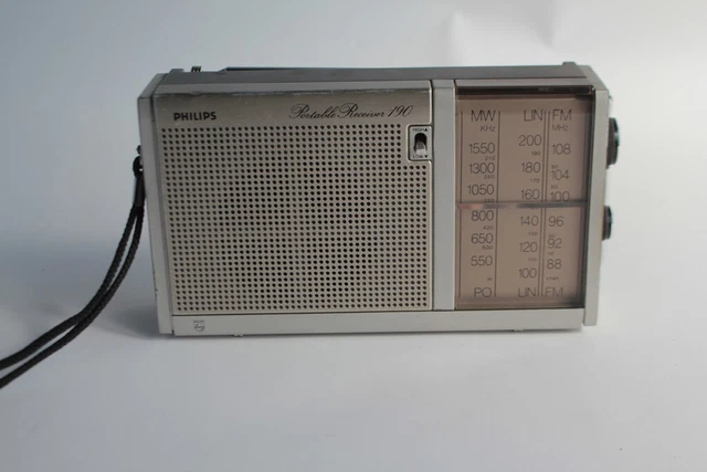Radio portable receiver 190 Philips 2 band MW-PO/FM (59846)