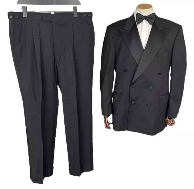 Marks & Spencer Tuta da cena smoking doppio petto 44R/38x31"" cocktail da festa