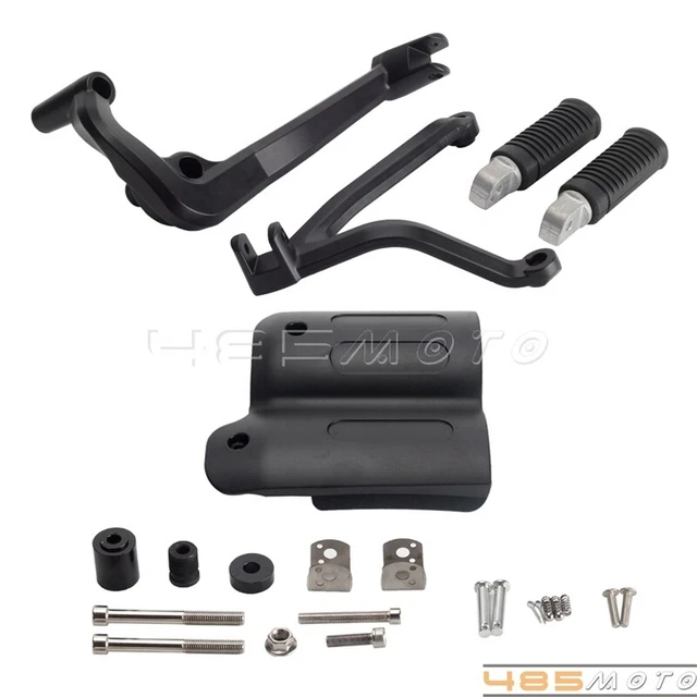 Foot Pegs Bracket Foot Pedal Support & Heat Shield Cover for Sportster S RH1250