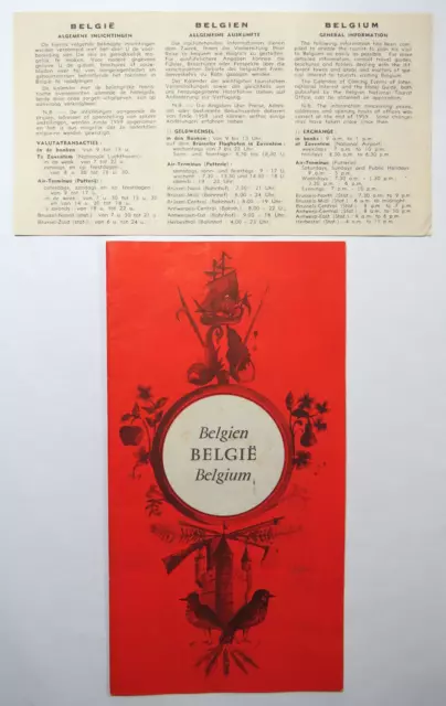 Vintage Belgium Travel Brochures Antwerp Brabant Flanders Limburg