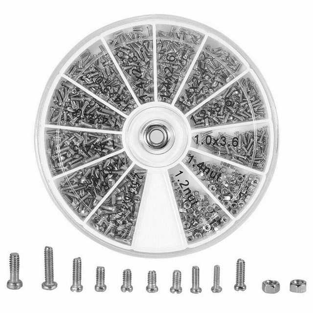 Easy Repairs with 600pcs M1/M12/M14 Small Screws and Nuts Assortment Kit