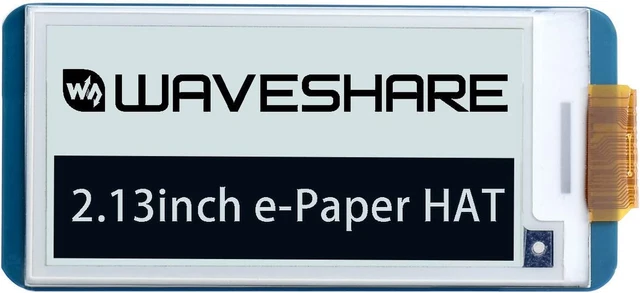 Waveshare 2.13Inch E-Paper Display HAT Compatible with Jetson Nano/Raspberry ...