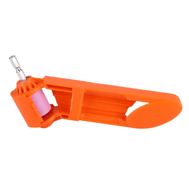 Affilatrice portatile manico in plastica Corundum arancione squisita maniglia in plastica