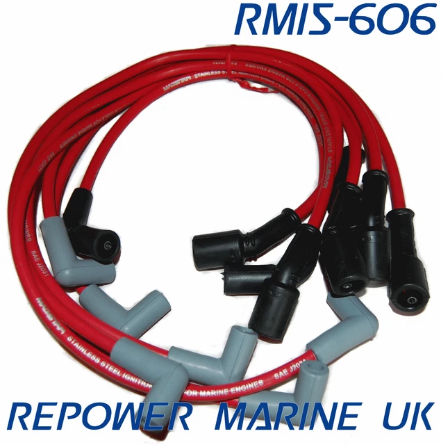 Jeu De Fils De Bougie Pour Moteur Marin Volvo Penta V8 5.0L 5.7L - Réf. 3888328 - Neuf, Garantie 1 An