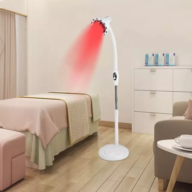 Lampada a infrarossi 275 W lampada di calore faretto di calore luce rossa lampada con ruote supporto NUOVO