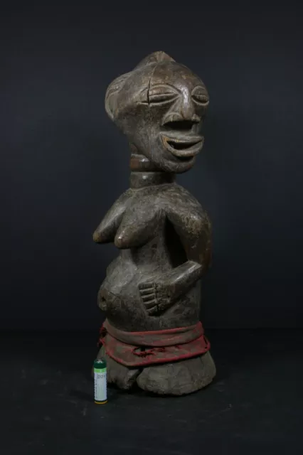 Large 15.7" Female African Fetish Statue SONGYE - D.R.Congo  TRIBAL ART CRAFTS