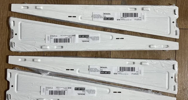 4 BOAXEL Brackets for Shelf, White 15 3/4 " 604.487.33 - Same Day Ship