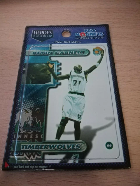 1998 PRO MAGNETS Heroes of the Locker Room #06 Kevin Garnett ...
