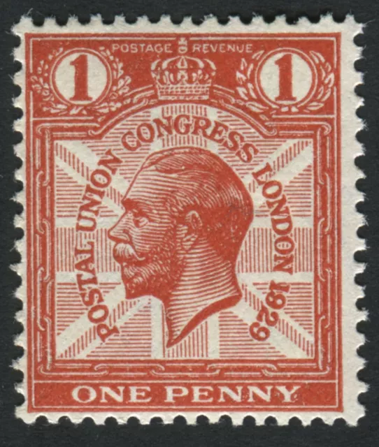 SG435 1d Scarlet Postal Union Congress Spec No.NCOM6f error, 1829 for 1929 U/M,