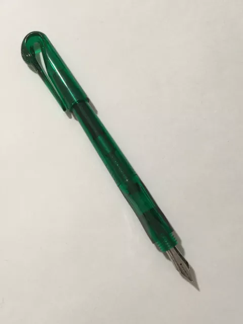 Jinhao 995 Swan Clear Green Fine Fountain Pen-Converter-Uk Seller/Stock..