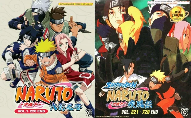 Naruto Shippuden ENGLISH DUBBED Complete Series Box Set Ep 1 - 720 End DHL
