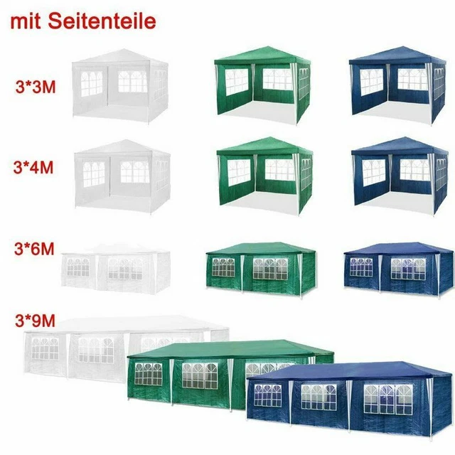 Pavillon Hochzeit Partyzelte Festzelt 3x3-3x9m Partyzelt Sonnenschutz Märkten 3