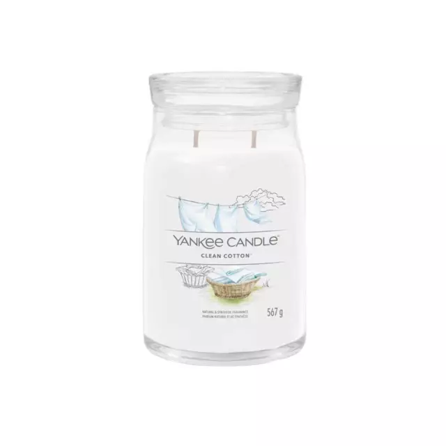 Yankee Candle Bougie Grand Signature Clean Cotton