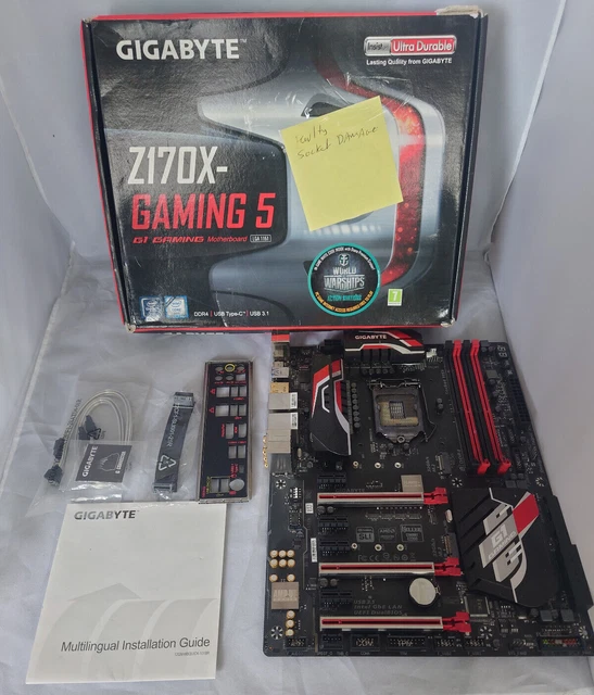 FAULTY GIGABYTE GAZ170XGAMING 5 Motherboard £29.99 PicClick UK