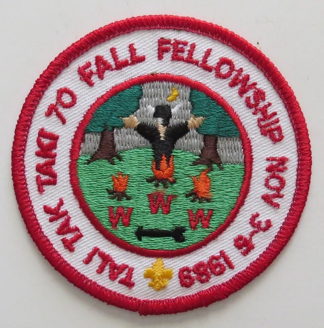 Tali Taktaki Lodge 70 General Greene NC 1989 Fall Fellowship Red Bdr (E8280)