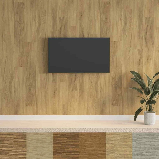 Paneles de pared con aspecto de madera PVC marrón 2,06 m² vidaXL