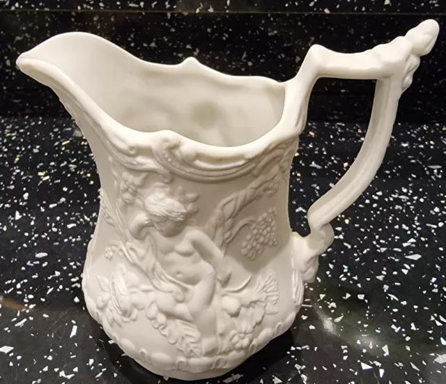 Portmeirion Porcelain Parian Ware British Heritage Collection Cherub Jug 9.5cm