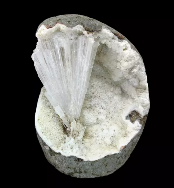 Natural Scolecite on Base Matrix Mineral Specimen #E7