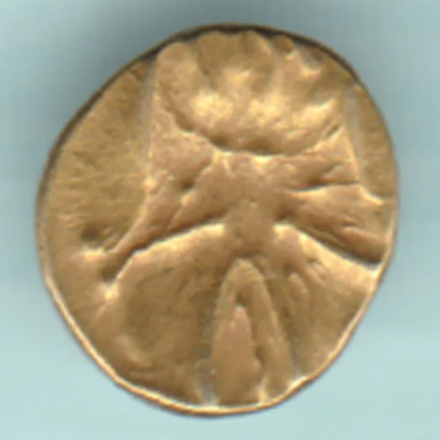 French India Cochin Gold Fanam Rare Small Coin