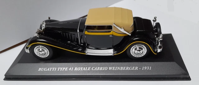 1/43 Altaya : Bugatti Royale Weinberger-  1931 - Dans Sa Boîte Transparente