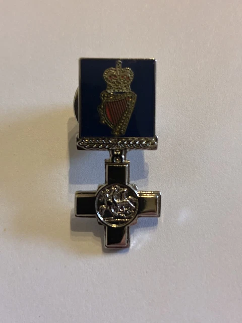 ROYAL ULSTER CONSTABULARY George Cross Medal Pin Badge £5.00 - PicClick UK