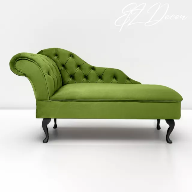 Chaise Lounge Chesterfield Sofa Olive Green Accent Chair Lucian Tufted Longue